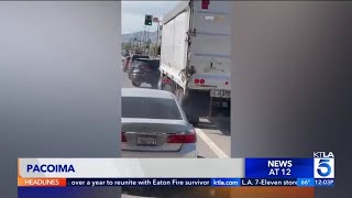 Road rage incident in Pacoima caught on camera