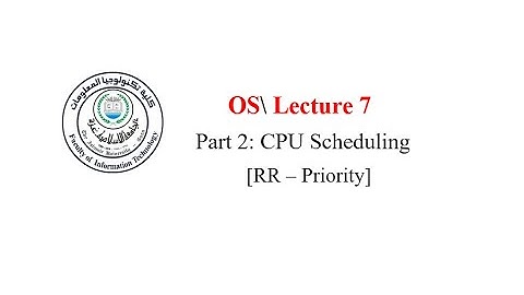 Lecture 7: CPU Scheduling part2 on ubuntu