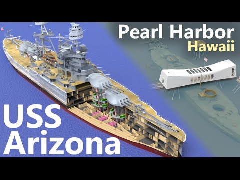 Видео: Что случилось с USS Arizona? (Пёрл-Харбор)