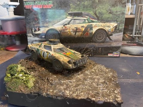 Hasegawa Lancia Stratos 1977 Safari Rally build and review - YouTube