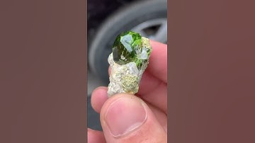 Green garnet #gems #trending #gemstone #youtube #quartz #mining #subscribe #video #crystal #viral
