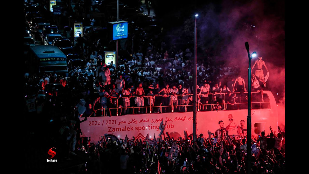 مشاهد جنونية تعرض لاول اشتعال القاهرة فرحا بفوز الزمالك   بالدوري