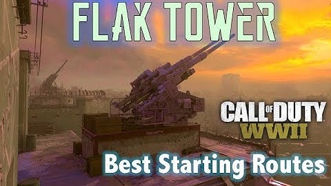 Best Starting Routes - FLAK TOWER | Call of Duty WW2 (Tips and Tricks)