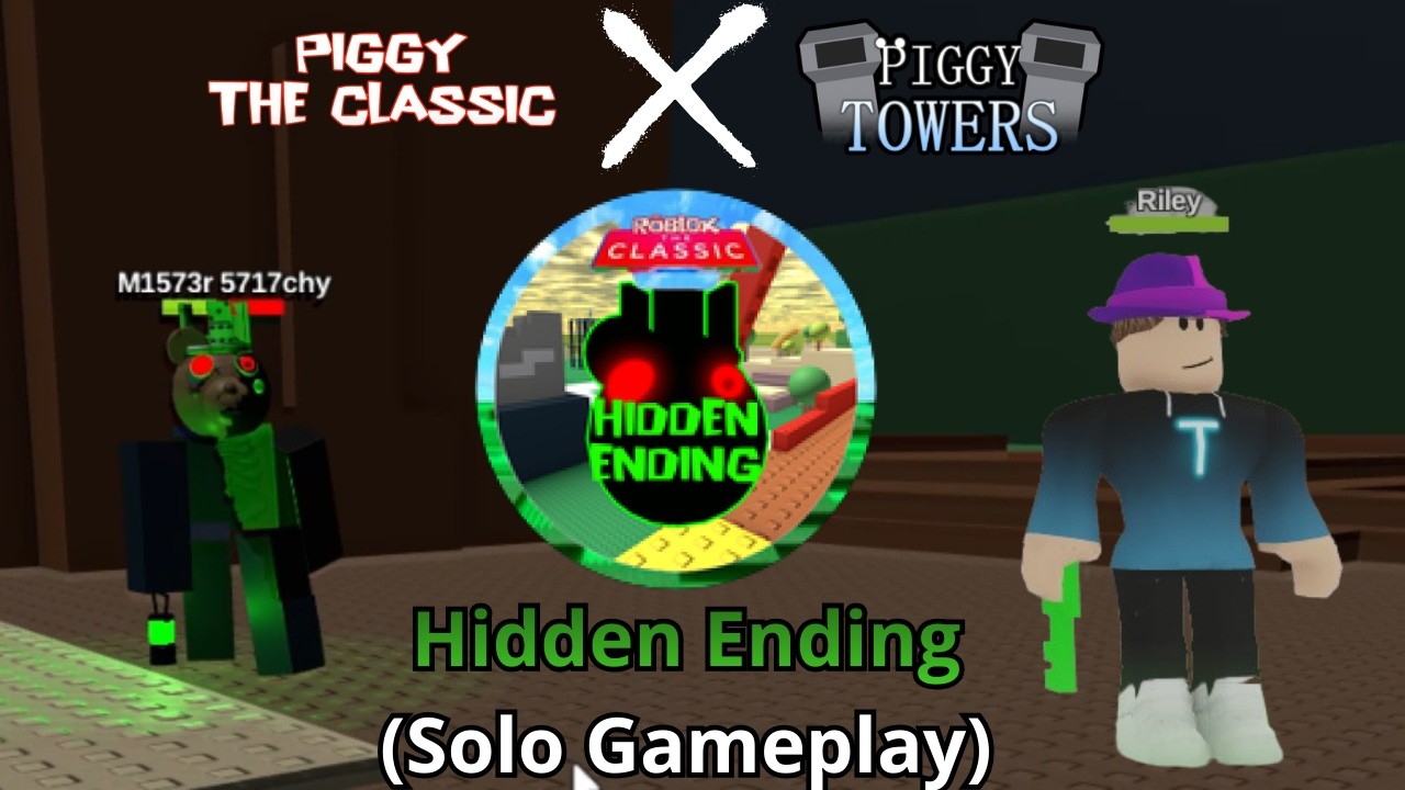 Piggy: Towers X Piggy: The Classic Collab! | Hidden Ending + Riley Skin Showcase