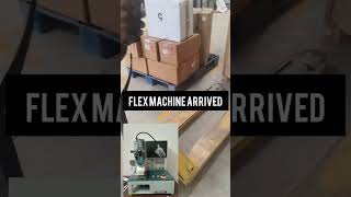 The Flex bonding machine was manufactured in China and delivered from Delhi to palghar #flexbonding