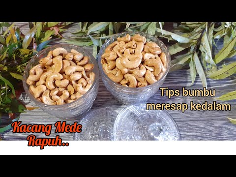 Cara Membuat Kacang Mete Goreng Krenyes. 