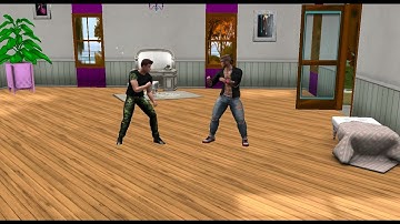 Explosive animation - Straight Punch & Elbow | #3d  #animation  for @secondlife