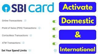 How to activate sbi credit card for international & domestic usage | Enable Online Transactions screenshot 4