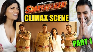 SOORYAVANSHI CLIMAX SCENE (Part 1) - | Akshay Kumar, Ajay & Ranveer save Katrina Kaif | REACTION!