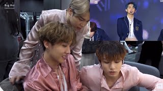 (eng sub) BTS Reaction to TXT ‘BOY IN LUV’ cover at SBS Gayo Daejun 2019 Resimi