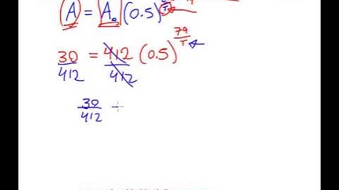 Half-Life Question (Intermediate) - Solving With Logs: Example #3