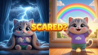BOOM! What's That Sound? 🌩️🐱 | Scared Scared Scared Song