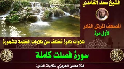 الشيخ سعد الغامدي المصحف المرتل النادر سورة فصلت تلاوة هادئة وخاشعة من التلاوات الجميلة والمريحة