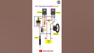 How to make a Mini Audio Amplifier l Tip3005 l #amplifier #speaker #electronic  #shorts #shortvideo