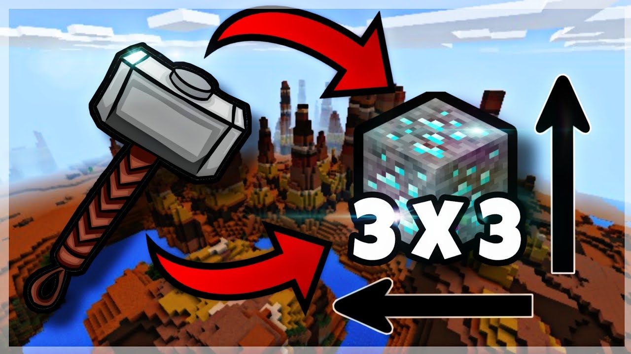 Comment faire un HAMMER sur MCPE / minecraft bedrock edition YouTube