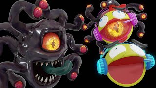 Pacman & Ms Pacman VS BEHOLDER | Sphere of many eyes is watching you