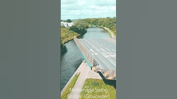 Swing Bridge in action! #music #djidrone #bridge #bridge #narrowboats