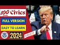 2024 random 100 civics questions and answers - U.S. citizenship interview I N400 Interview #n400