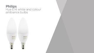 Philips Hue White & Colour ambiance Wireless Bulb E14 Twin | Product Overview | Currys PC World