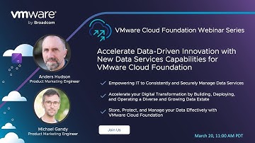Accelerate Data Driven Innovation with New Data Services Capabilities for VMware Cloud Foundation