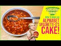 HOW TO MAKE AN ALPHABET SPAGHETTI O'S CAKE