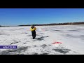 Ослабление льда у населенного пункта Вайново