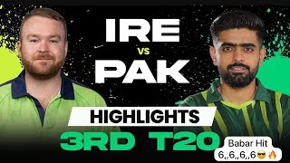 Pakistan Vs Ireland 3rd T20 International Match Highlights #pakvsireland #cricket #icc