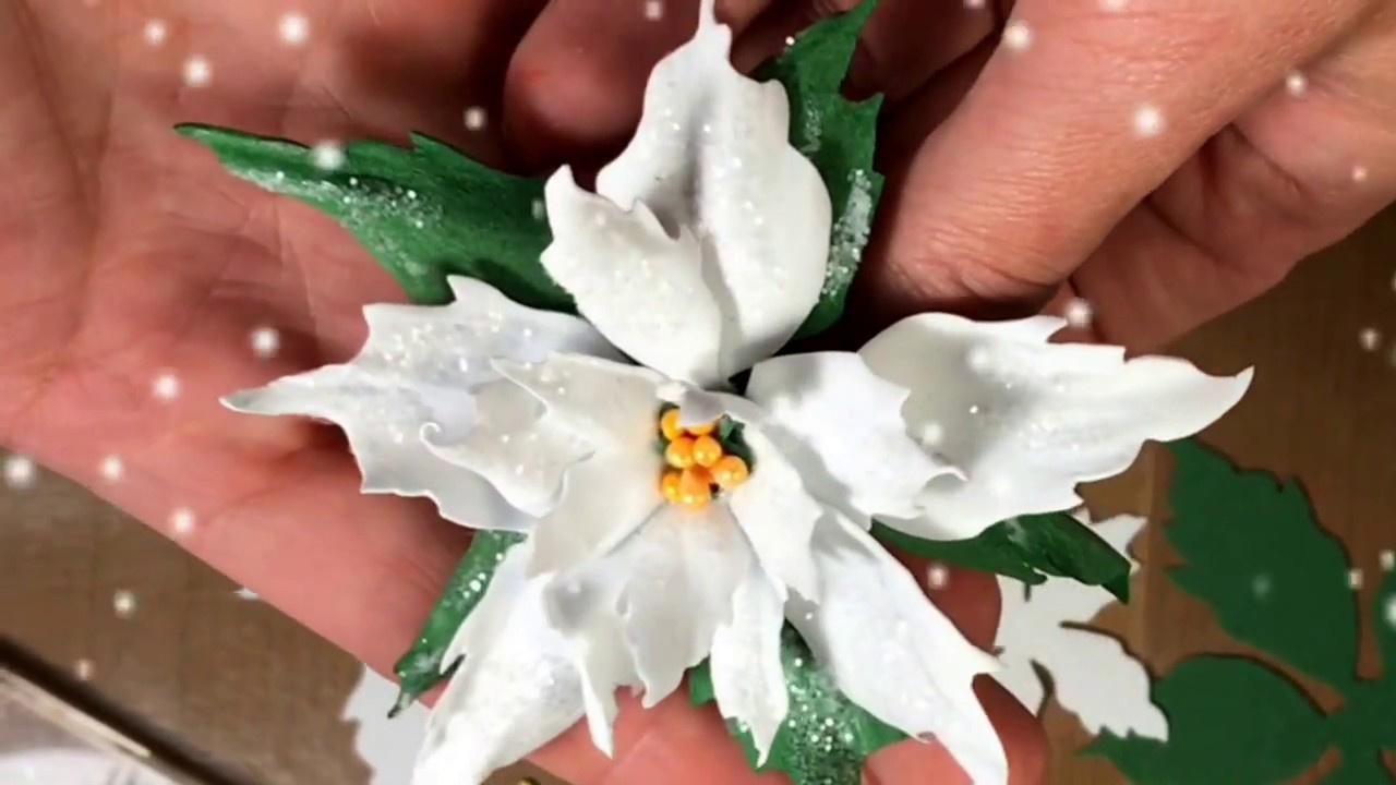 Foamiran Poinsettia Flower Tutorial