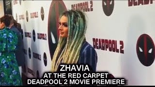Zhavia at the Red Carpet Deadpool 2 Movie Premiere