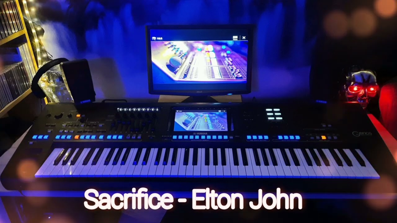 Sacrifice - Elton John - Cover by Yamaha Genos Keyboard Ballad Love Music