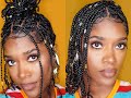 Mini Braids on Natural Hair | Easy Protective Style