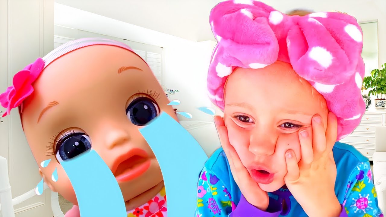 prt ro Update Nastya đóng vai mẹ các bé búp bê sơ sinh