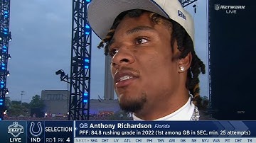 Colts pick Anthony Richardson No.4 overall in 2023 NFL Draft