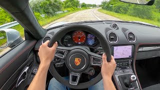 2021 Porsche 718 Cayman GTS 4.0 6MT - POV Test Drive (Binaural Audio)