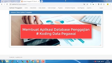 Cara Membuat Aplikasi Penggajian dengan PHP dan MySQL - Koding Data Pegawai