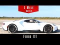 2017 ford gt standing mile top speed test