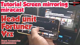 Tutorial nonton youtube di head unit fortuner vrz lewat miracast #tutorial