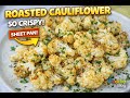 Crispy Roasted Cauliflower (BEST Sheet Pan Side!) 🥦🔥