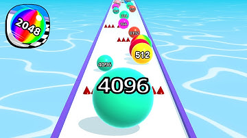Ball Run 2048 - All Levels Gameplay Android, iOS ( Levels 3660 )