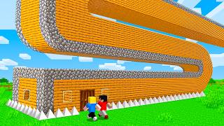 Thumbnail for CRIAMOS uma CASA SECRETA para se PROTEGER no Minecraft!