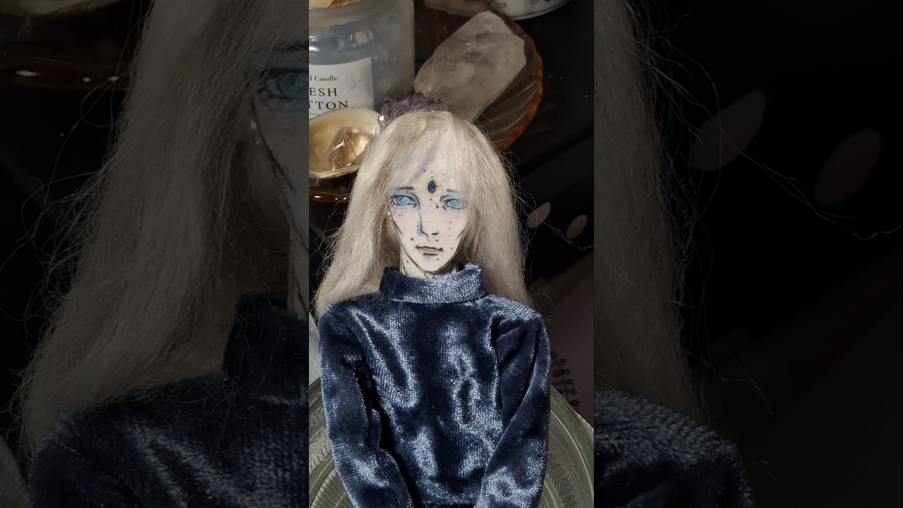 в тарелке) #плеядианцы #инопланетяне #авторскаякукла