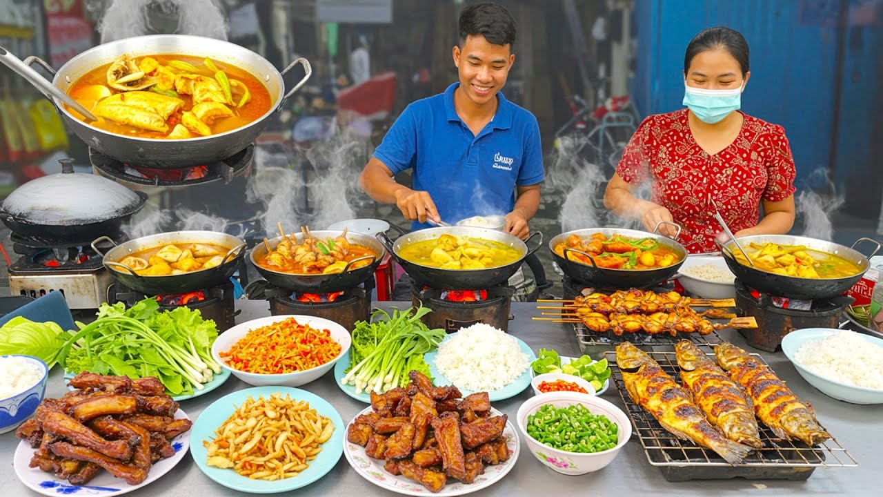 $0.50 Street Food Feast! Nonstop Cooking in Phnom Penh!