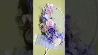 【フラワーアレンジメント】手鏡【プリザーブドフラワー】#shorts