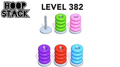 Hoop Stack Level 382 | Puzzle Game  | Complete Level