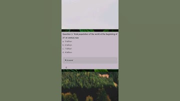 Class 12 Geography/ Chapter 2 The World Population Distribution Density And Growth | MCQ Question |