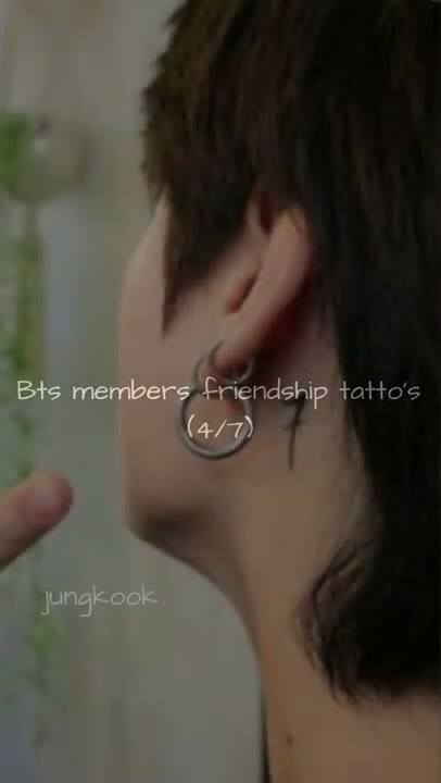 Bts members friendship tatto's (4/7) #bts
