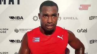 Declaraciones del capitán Julio César La Cruz en el Campeonato Mundial de #Boxeo de #Taskent2023