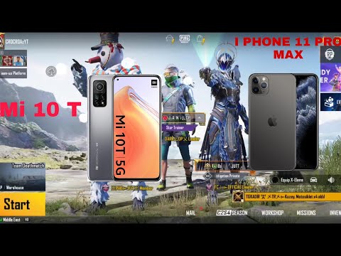 iphone 11 pro max vs mi 10t pubg test