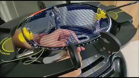 How to stringing a badminton rackets?