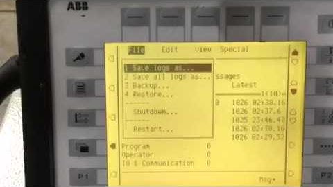 ABB S4C+ shutdown procedure